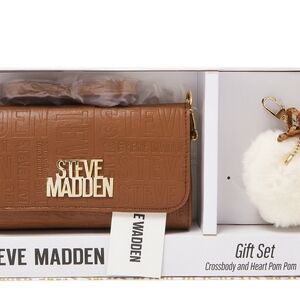 Steve Madden Brown Crossbody Gift Set